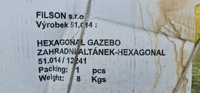 Zahradní altán Filson Hexagonal - 2