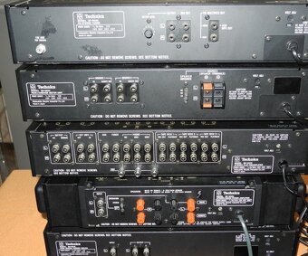 Předzesilovač Technics 9070 Výkonový zesilovač 9060 Ekvalizé - 2