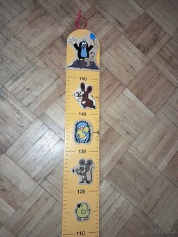 Dětský metr míra výškoměr měřítko krteček Jihlava - 2