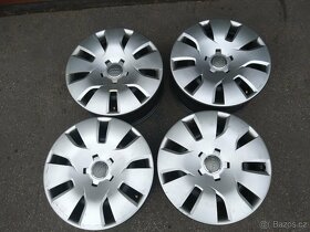 ocelové disky 7x16 ET39 5x112 66,5 + origo poklice AUDI - 2