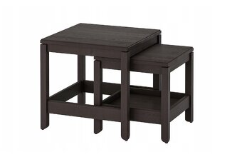 IKEA HAVSTA Odkládací stolky, 2 ks hnědá - 2