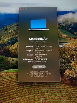 MacBook Air A2179 (Retina, 13" 2020), 8GB RAM, 256GB SSD, i - 2