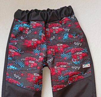 Nové LETNÍ SOFTSHELLOVÉ KALHOTY 2-3 roky, 98 cm - 2