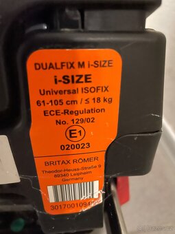 Autosedačka Britax Romer Dualfix 0-18 kg - 2