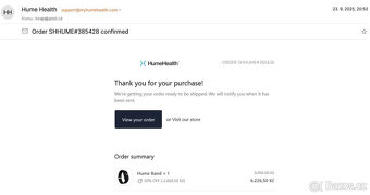 chytrý / fitness náramek HumeBand na hlídání zdraví - 2