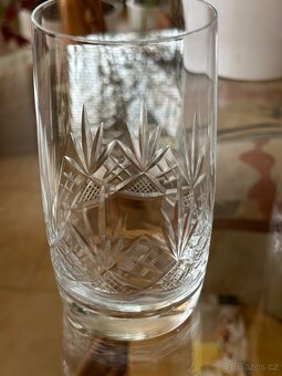 Sada křišťálových sklenic s brusem, objem  0,35 dcl - 2