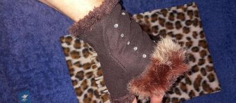 Krásný dámský komplet rukavic a šály - 2