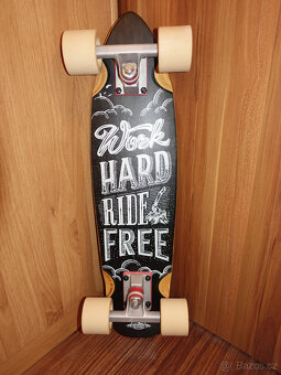 DStreet Cruiser Longboard/Skateboard 23" Maple Ride Free - 2