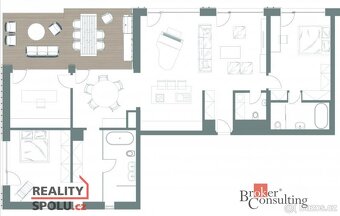 Prodej, byty/5+kk, 217.54 m2, U Borského parku 3060/18, Jižn - 2