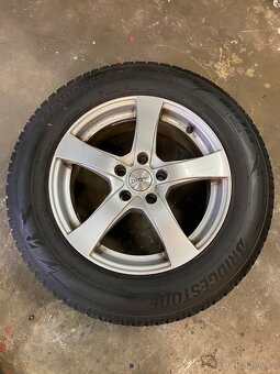 4x alu kola R17 5x114,3 4x zimní pneu Bridgestone 225/65/R17 - 2