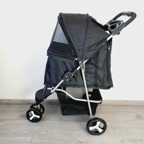 Skládací kočárek pro psy a kočky - trojkolka - 2