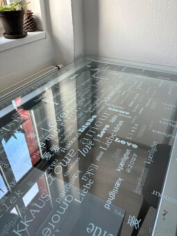 Skleněný stůl 150x80cm - 2