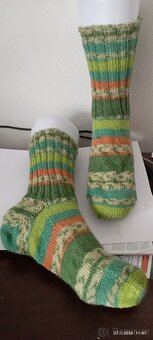 Ručně pletené ponožky - 2