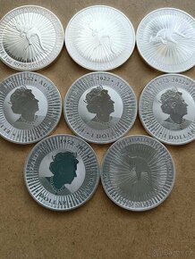1oz 31,1g čistého stříbra mince Kangaroo 2023 - 2