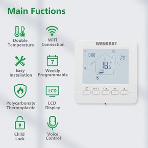Wengart WiFi Smart Thermostat WG02B05 - 2