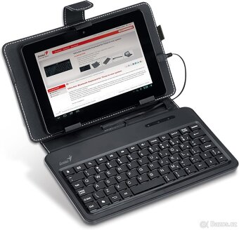 Pouzdro s klávesnicí na tablet Genius LuxePad A120 - černé - 2