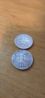 Prodám 2 x 2 Francs 1898 - stříbro - 2