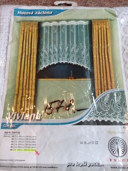 Záclona Viviana š.210 x v.250cm nová česká výroba - 2