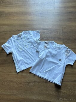 Burberry trika dětské 2ks,12měsíců,80cm,luxusní,Praha - 2