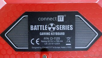 Klávesnice,,Connect IT Battle Series" - 2