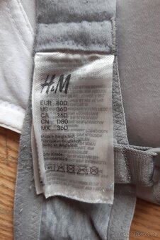Kojící podprsenky H&M vel 80D - 2