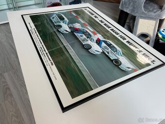 ORIGINÁL BMW plakát v rámu A1 3x BMW E30 M3 DTM - 2