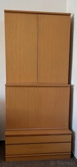 Kombinovaná dřevěná skříň, 2 sestavy - 2