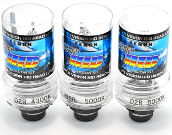 Náhradní výbojky D2R - 6000K 2ks kovové úchyty - 2