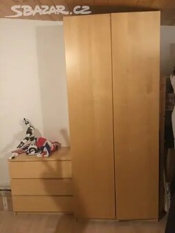 Ikea Malm sestava ložnice + velká skříň (2x) - 2