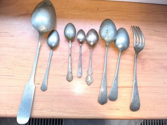 Staré příbory, lžíce, Rakousko Uhersko, - 2