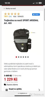 Trojbrašna na nosič SPORT ARSENAL Art. 465 - 2
