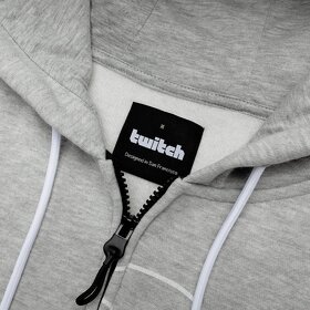 Nová mikina Twitch Zip Hoodie - šedá Heather XL - 2