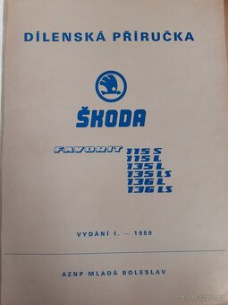 Škoda Favorit - dílenská příručka - 2