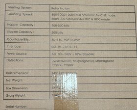 Multiměnová počítačka bankovek - 2