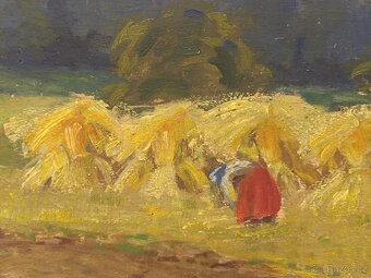 Obraz Polanský, žně na Šumavě, olej 60x80 - 2