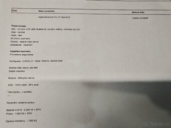 MacBook Pro 15" Mid 2015 i7 / 16GB / 500GB – baterie servis - 2