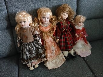 4ks retro panenek(keramické) - 2
