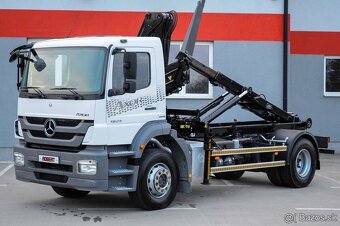 HÁKOVÝ NOSIČ KONTEJNERŮ HYDRAULICKÁ RUKA MERCEDES AXOR 1824 - 2