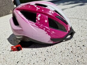 Prodám dětskou cyklistickou helmu - růžová vel. 49-54 - 2