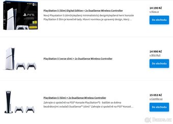 Nový nerozbalený PlayStation 5 Slim 1TB + 2x DualSense - 2