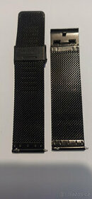 Milánský tah-řemínek na hodinky ,mesh, černý. - 2