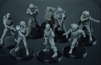 Star Wars figurky - 3D tisk - jednotlivé sety - 2