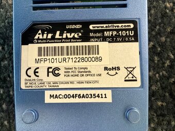 Síťový tiskový server Airlive MFP-101U - 2