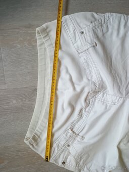 Těhotenské kalhoty bílé vel. 44 - 2