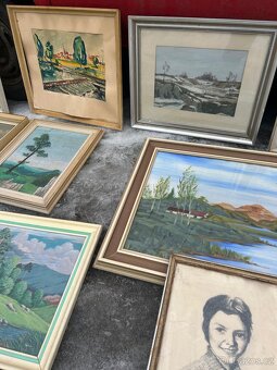 Staré obrazy a rámy - 2