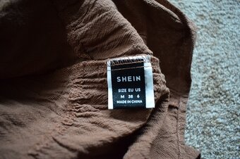 Hnědé šaty, šatičky M/38 Shein - 2