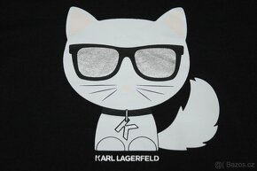 Černé dívčí tričko Karl Lagerfeld vel. 134/140 - 2