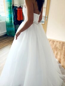 Krásné nové svatební princeznovské šaty L-XXL - 2