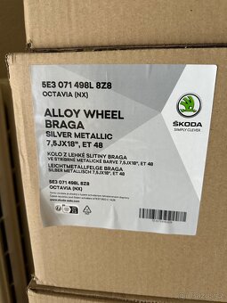 Nová originální sada alu disků Škoda Braga 18” - 2
