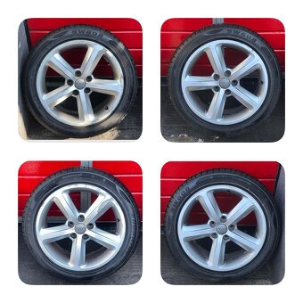 Original ALU kola Audi 17" 7,5J ET43 + zimní pneu 235/45/R1 - 2